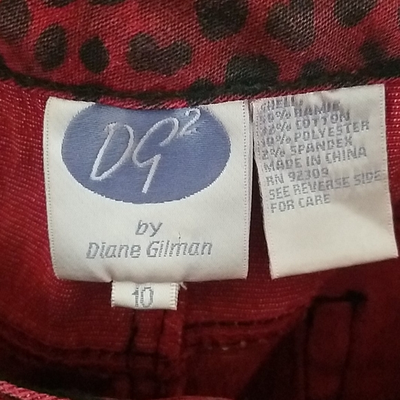 Red Leppard Print Jeans - Picture 4 of 7